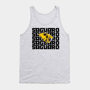 Saguaro Sabercats (Stacked - Black) Tank Top